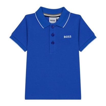 Boss Boss Sml Lgo Polo In34 Kids Short Sleeve Polos Navy 846 for sale