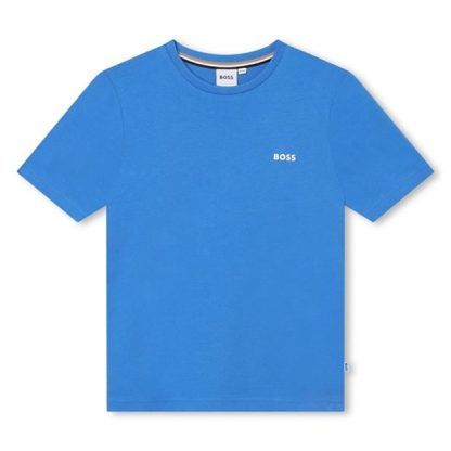 Boss Boss Sml Lgo Tee Jn34 Kids Navy 846  for sale