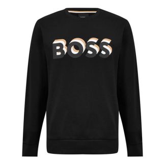 Boss Boss Soleri 07 10242373 01 Men Crew Sweaters Black for sale