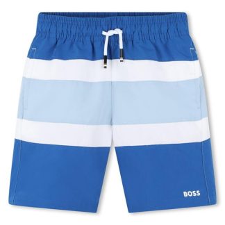 Boss Boss Stripe Swimshrt Jn42 Kids Swim Shorts Blue 872 for sale