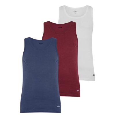 Boss Boss Tank Top 3p Classic 10260743 0 Men Red/Wht/Blu 993  for sale