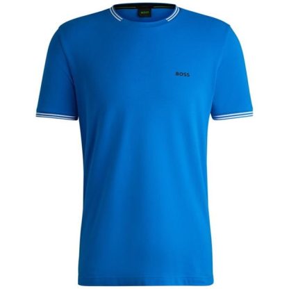 Boss Boss Taul 10255848 01 Men Regular Fit T-Shirts Open Blue 461 for sale