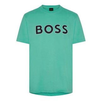 Boss Boss Tee 1 10247491 01 Men Regular Fit T-Shirts Open Green 340 for sale