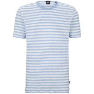 Boss Boss Tiburt 350 T-Shirt Mens Men Open Blue 492  for sale