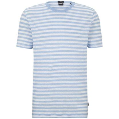 Boss Boss Tiburt 350 T-Shirt Mens Men Open Blue 492  for sale