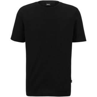 Boss Boss Tiburt Jacquard T-shirt Men Regular Fit T-Shirts Black for sale