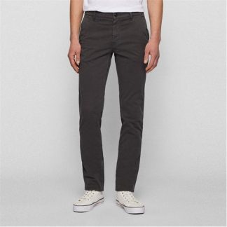 Boss Chino Slim Trousers Men Chinos Charcoal 020 for sale