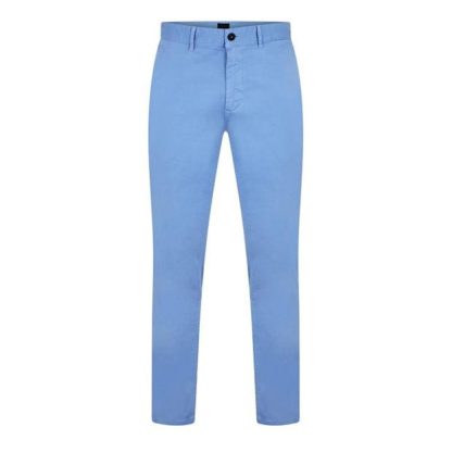 Boss Chino Slim Trousers Men Chinos Pas Blue 455 for sale