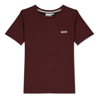 Boss Crew Logo T-Shirt Juniors Kids Crimson 955  for sale