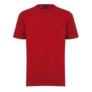 Boss Crew Logo T-Shirt Men Regular Fit T-Shirts Medium Red 610 for sale