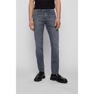 Boss Delaware Slim Jeans Men Slim Jeans Medium Grey 030 for sale