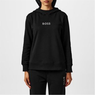 Boss Diamante Logo OTH Hoodie Women OTH Hoodies Black 001 for sale