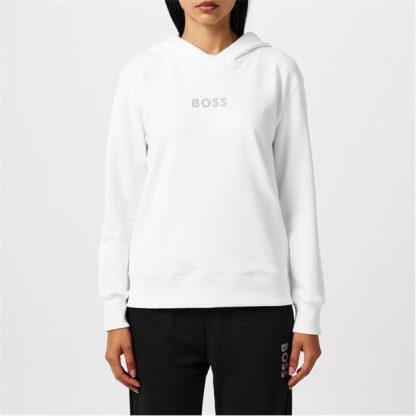 Boss Diamante Logo OTH Hoodie Women OTH Hoodies White 100 for sale