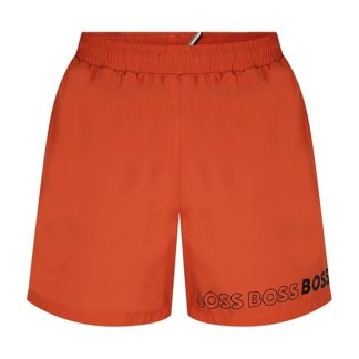 Boss Dolphin Swim Shorts Men Swim Shorts Dark Orange 802 for sale