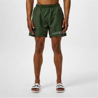 Boss Dolphin Swim Shorts Men Swim Shorts Green 300 for sale