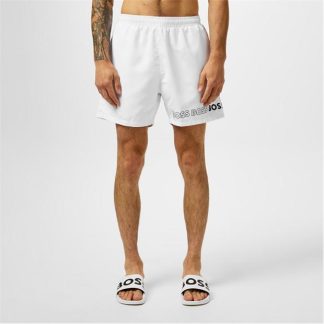 Boss Dolphin Swim Shorts Men Swim Shorts White 100 for sale