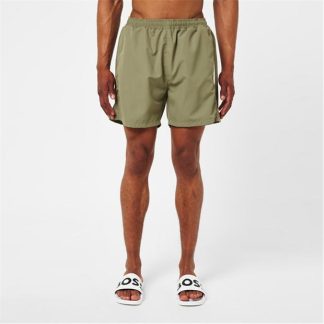 Boss Dolphin Swim Shorts Mens Men Swim Shorts Khaki/White for sale