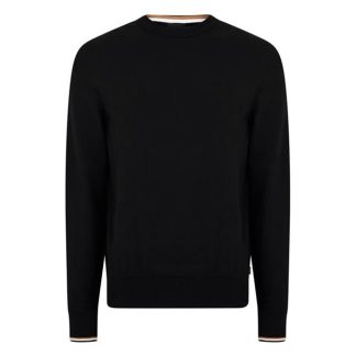 Boss Ebello-P 10255185 01 Men Knitted Tops Black for sale