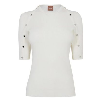 Boss Famistosa Sweater Women Open White 118  for sale