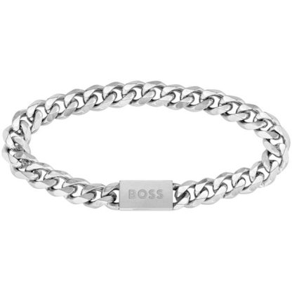 Boss Gents BOSS Chain for Him Bracelet Unisex Chain Bracelets Silver for sale