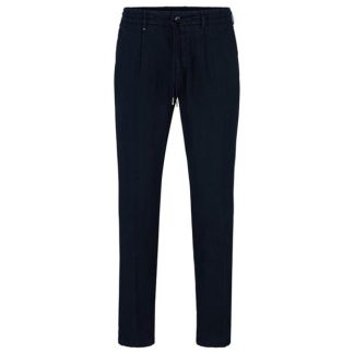 Boss HBB CGenius Lin Tr Sn42 Men Slim Fit Trousers Dark Blue 404 for sale