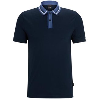 Boss HBB Phillipson 36 Sn42 Men Short Sleeve Polos Dark Blue 404 for sale