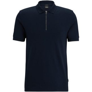 Boss HBB Polston 11 Sn42 Men Short Sleeve Polos Dark Blue 404 for sale