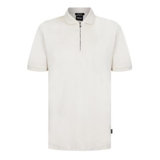 Boss HBB Polston 11 Sn42 Men Short Sleeve Polos Open White 131 for sale