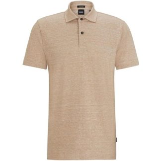 Boss HBB Press 56 Sn42 Men Short Sleeve Polos Med Beige 260 for sale