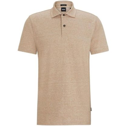 Boss HBB Press 56 Sn42 Men Short Sleeve Polos Med Beige 260 for sale