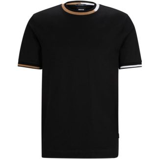 Boss HBB Thompson 211 Sn42 Men Regular Fit T-Shirts Black 001 for sale