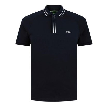 Boss HBG Paule 2 Sn42 Men Short Sleeve Polos Dark Blue 402 for sale