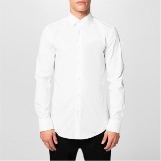 Boss Hank Kent Shirt Men Plain Shirt - Long Sleeve White 100 for sale