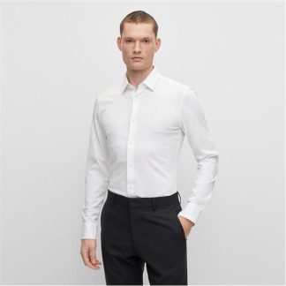 Boss Hank Kent Slim Fit Shirt Men White  for sale