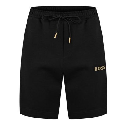 Boss Headlo 1 10256713 01 Men Fleece Shorts Black Gold for sale