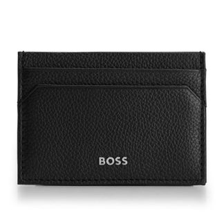 Boss Highway Leather Card Holder Unisex Black 001  for sale