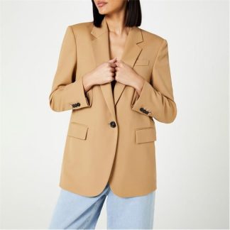 Boss Hugo Boss Jaleno Blazer Womens Women Blazers Med Beige 260 for sale