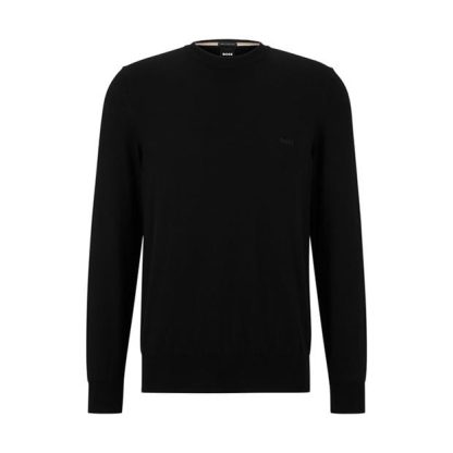 Boss Hugo Boss Pascas Knit Jumper Mens Men Jumpers Black 001 for sale