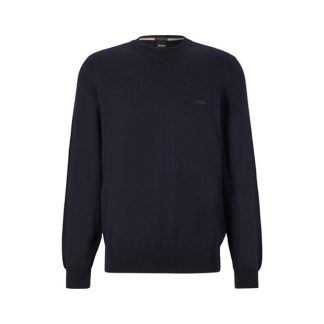 Boss Hugo Boss Pascas Knit Jumper Mens Men Jumpers Dark Blue 404 for sale