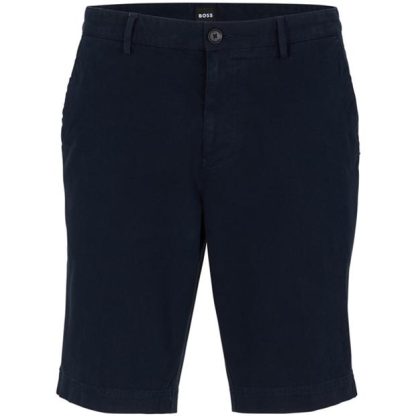 Boss Hugo Boss Slice Shorts Mens Men Chino Shorts Dark Blue 404 for sale