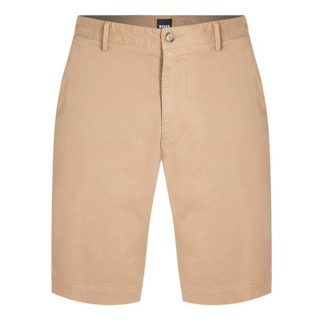 Boss Hugo Boss Slice Shorts Mens Men Chino Shorts Med Beige 260 for sale