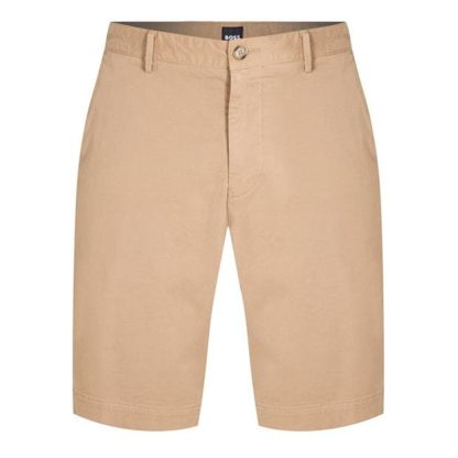 Boss Hugo Boss Slice Shorts Mens Men Chino Shorts Med Beige 260 for sale