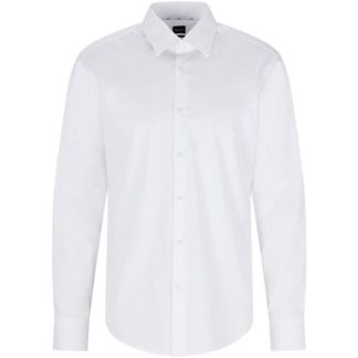 Boss Joey Kent Long Sleeve Shirt Men Plain Shirt - Long Sleeve White for sale