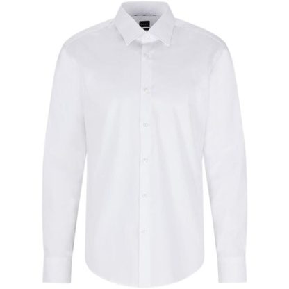 Boss Joey Kent Long Sleeve Shirt Men Plain Shirt - Long Sleeve White for sale