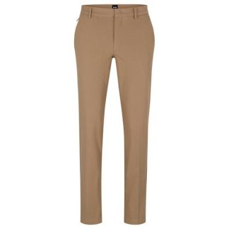 Boss Kaito Trousers Men Slim Fit Trousers Open Beige for sale