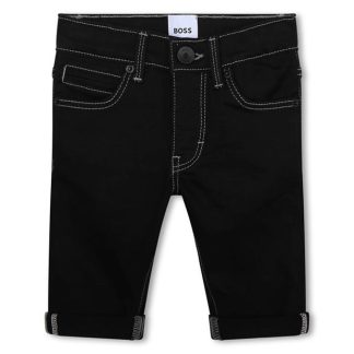 Boss Logo Denim Slim Jeans Infants Kids Black Z11  for sale