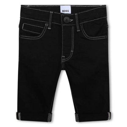 Boss Logo Denim Slim Jeans Infants Kids Black Z11  for sale