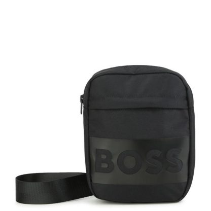 Boss Logo Shoulder Bag Juniors Unisex Black 09B  for sale