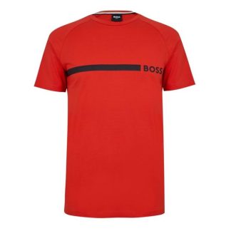 Boss Logo Slim T Shirt Men Slim Fit T-Shirts Bright Red 627 for sale