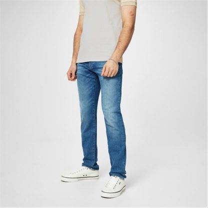 Boss Maine Regular Jeans Men Straight Jeans Bright Blue 436 for sale